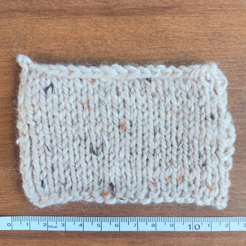 Bc Hamelton Tweed GOTS Strickprobe Yuniku