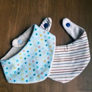 Baby Halstuch mit druckknopf handgenäht Nicky Jersey Yuniku